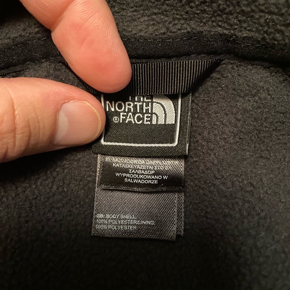 Girls The North Face Fleece Jacket 6x Charcoal Grey Black Silver - Picture 6 of 8